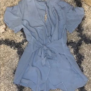 Baby blue romper